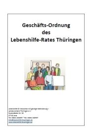 Geschäftsordnung Lebenshilfe-Rat